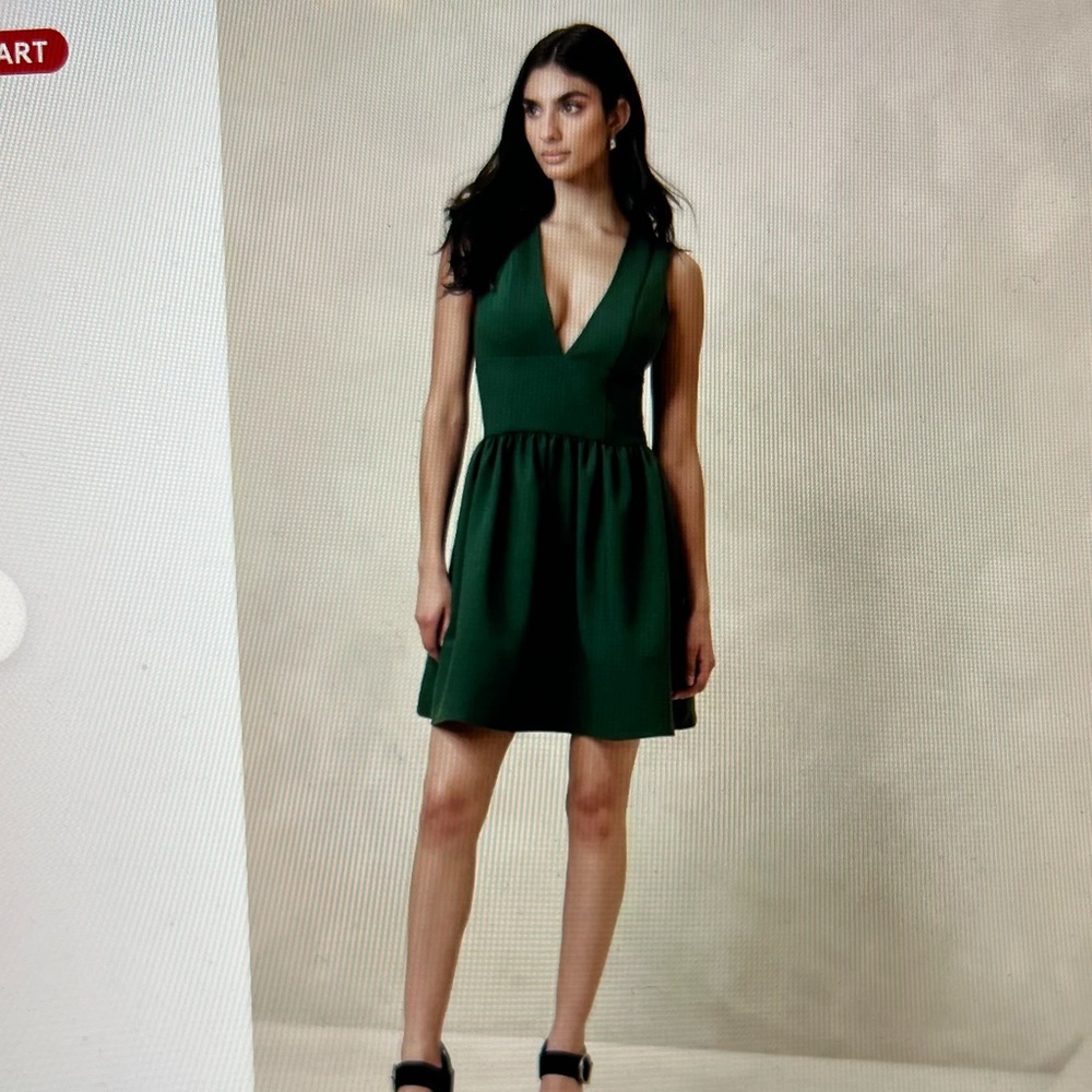 NWT Anisa Hunter Green Mini Dress Sz0